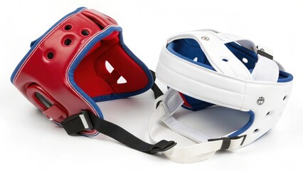 Naklejka premium Headgear, Protective Gear, Martial Arts Helmets