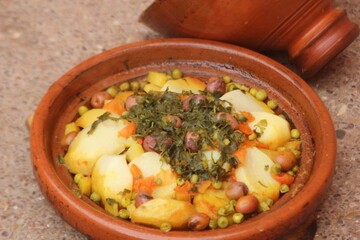 Fresh Moroccan Tajine Close up