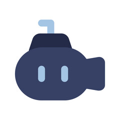 submarine flat icon