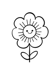 cute smile Daisy Flower