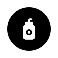 face cleanser glyph circular icon