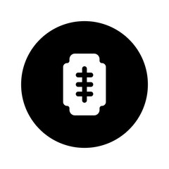 razor glyph circular icon