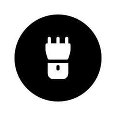 trimmer glyph circular icon