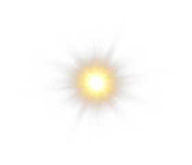 Png Light with Sun Glare. Overlay sun, Sunrays, and Glare in PNG Format. Gold Flare and Glare. PNG sun isolated on transparent background. Stock royalty free.