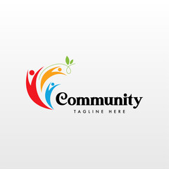 Fototapeta premium Community Logo Design Template