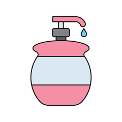 detergent lineal color line icon with white background vector stock illustration