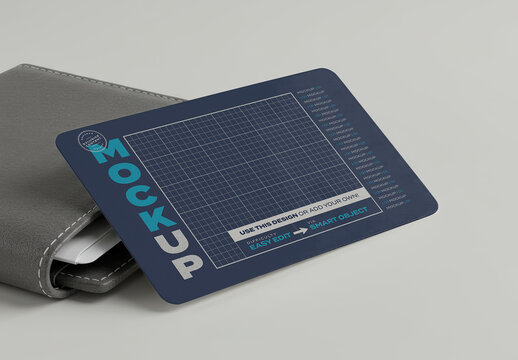 Credit Card Mockup with Wallet