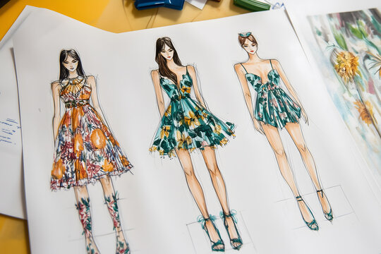 Mode Design Zeichnungen