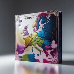 book with Europe illustration 