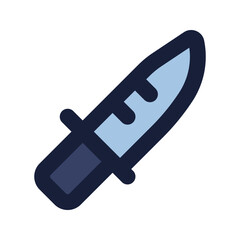 knife flat line icon