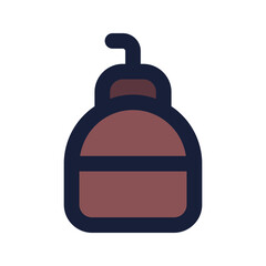 shampoo flat line icon