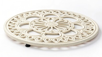 Round Decorative Metal Coaster