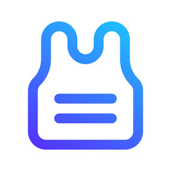 Obraz premium body armor gradient icon