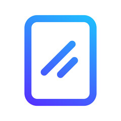mirror gradient icon