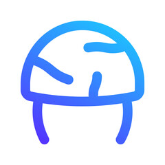 soldier helmet gradient icon