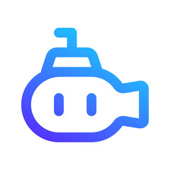 submarine gradient icon