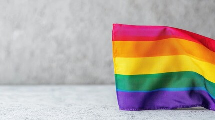 Pride flag on light gray background (1)