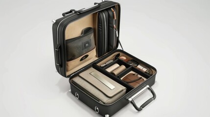 A compact and efficient lightweight carry-on suitcase, ideal for short trips,
