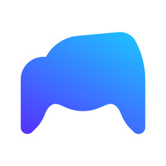 hair gradient fill icon