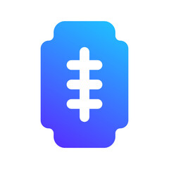 Fototapeta premium razor gradient fill icon