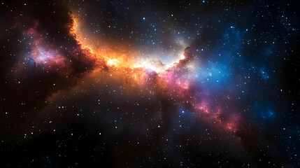 Fototapeta premium Colorful Nebula in Deep Space
