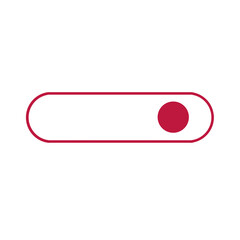 Switch On Of Illustration decoration pattern or creative idea red icon	
