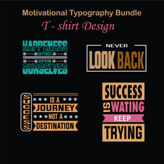 Naklejka premium set of motivational typography t shirt bundle design vector illustration
