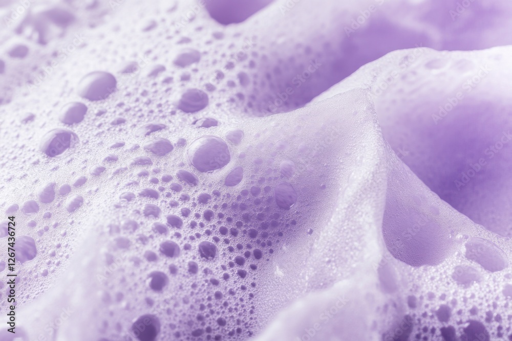 Poster Modern abstract foam background with a beautiful soft texture and diffused lighting creating a serene atmosphere