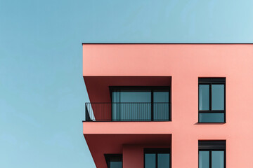 Obraz premium Pink Building Architecture
