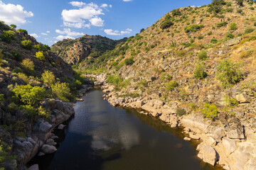 Parque Arqueologico Vale do Coa (Coa valley), UNESCO site, paleolithic rock art paintings, Northern...