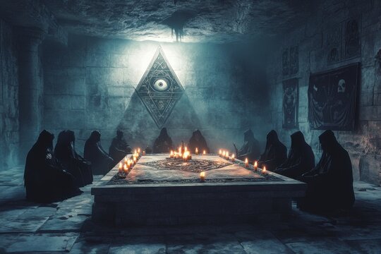 The Occult Gathering: A Cryptic Ritual Under the All-Seeing Eye
