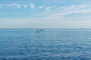 Fototapeta premium Paddle Surf @Playa de San Juan, Alicante, Spain
