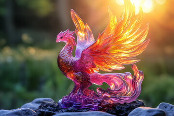 Obraz premium rooster in the sun
