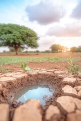 Dried-up well in rural area highlights urgent need for sustainable clean water solutions