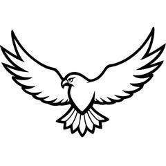 eagle of peace vector