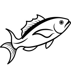 vector illustration of a fish