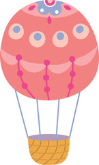 Colorful Hot Air Balloon Illustration