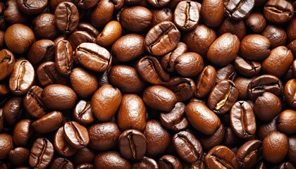 Obraz premium Freshly Roasted, Aromatic Goodness Textured Background of Coffee Beans For Any Purpose