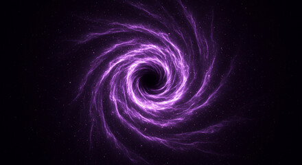 Fototapeta premium Purple Cosmic Vortex: Rift in Space and Time