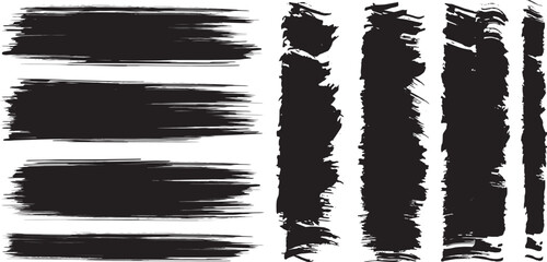 Black brush strock white background