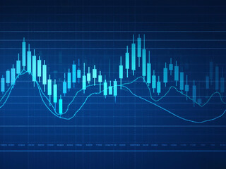 Market trends and stock performance displayed on a digital trading screen in a financial trading room. A digital trading screen showcases stock performance in real-time with dynamic charts and market.