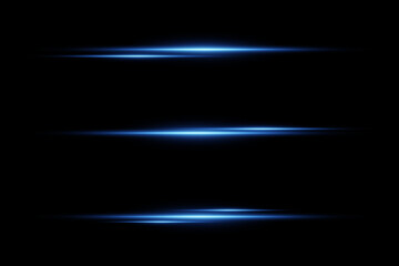 Blue neon effects, light magic lines.