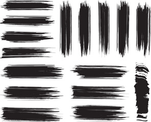 Black brush strock white background