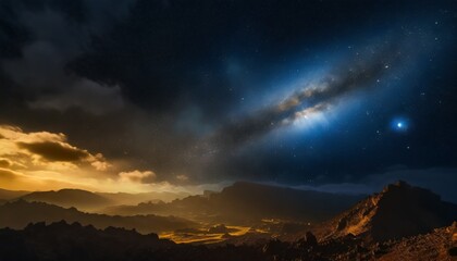 Universe space filled with stars, nebula and galaxy texture background