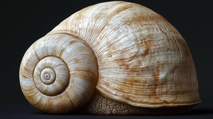 The spiral beauty of snail shells
