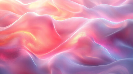 Obraz premium Pastel wave abstraction with vibrant textures for modern artistic decor