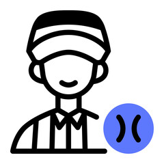 This Umpire icon is suitable for Baseball Sport