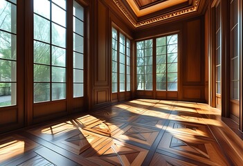 Fototapeta premium parquet floor