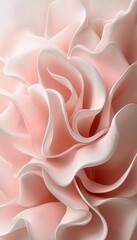 Abstract Background, Smooth Organic Shapes In Pastel Pink, Creating A Soft Dreamlike Aesthetic