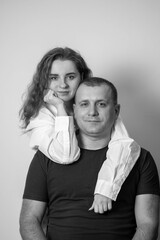 Smiling couple expressing affectionate bond